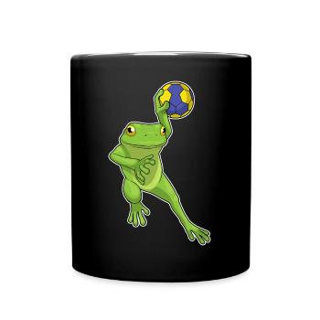 Frog Handball Player Handball - Full Colour Mug - black - Front