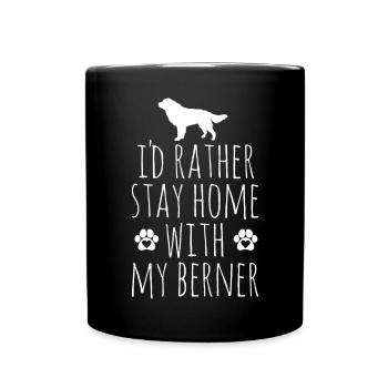 Bouvier bernois - Mug uni - noir - Devant
