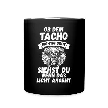 Auto Mechaniker KFZ Mechatroniker Tuner Schrauber - Tasse einfarbig - Schwarz - Vorne