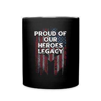Fiers de l’héritage de nos héros Journée des anciens combattants américains - Mug uni - noir - Devant