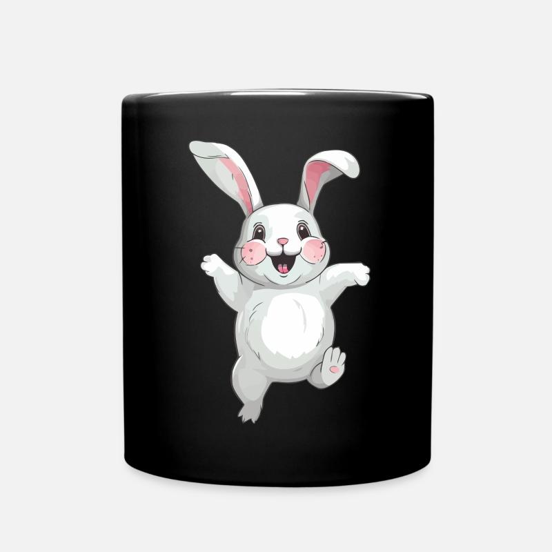 Süßer Hase - Tasse einfarbig - Schwarz