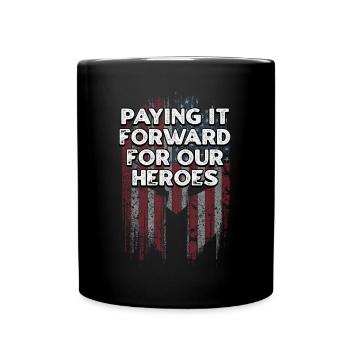 Paying It Forward Stolze Amerikaner Zuversichtliche USA - Tasse einfarbig - Schwarz - Vorne