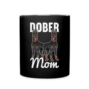 Dobermann Chien Doberman - Mug uni - noir - Devant