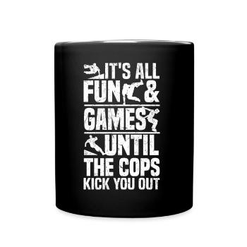 Sports de parkour | Parkour Parkur Freerunner Cadeau - Mug uni - noir - Devant