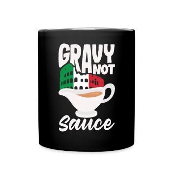 Gravy Design for an Italian Food Lover - Full Colour Mug - black - Front