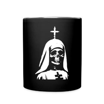 Les ténèbres font signe dans Unholy Nun, Gothique et Occul - Mug uni - noir - Devant