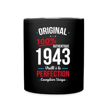 Anniversaire 81 ans - Original 1943 - Mug uni - noir - Devant