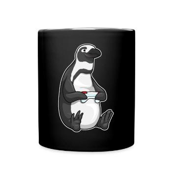 Manette Penguin Gamer - Mug uni - noir - Devant