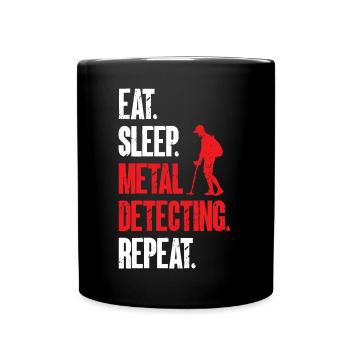 Détecteur de métaux Détection de métaux Chasse au trésor - Mug uni - noir - Devant