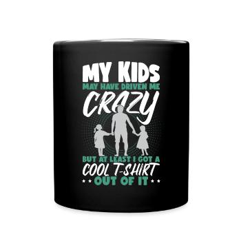 Kids Father's Day Dad Papa Birthday - Full Colour Mug - black - Front