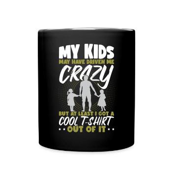 Funny Dad Joke Father's Day Daughters Kids Dad - Full Colour Mug - black - Front