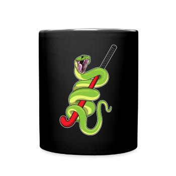 Snake Field Hockey Field Hockey Stick - Mug uni - noir - Devant