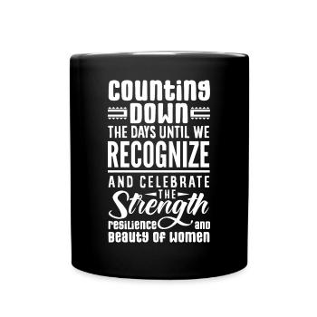 Nous reconnaissons et célébrons la force et - Mug uni - noir - Devant