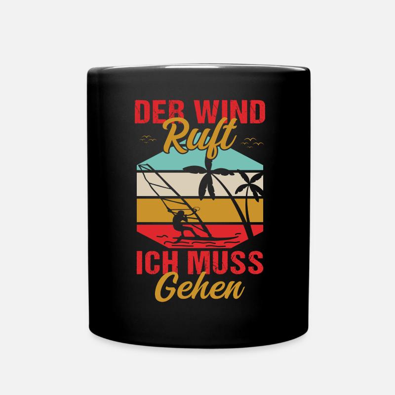 Windsurfing Windsurfen - Tasse einfarbig - Schwarz