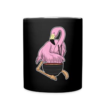 Cuisson de ramen pour Chef Flamant Rose - Mug uni - noir - Devant