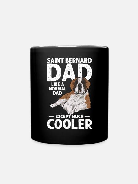 Bernhardiner St. Bernhardshund Hund - Tasse einfarbig - Schwarz