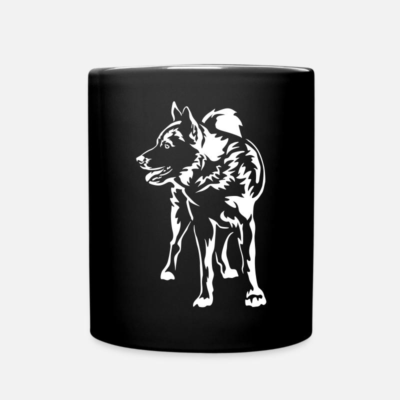 Norwegischer Elchhund "Black Edition" - Tasse einfarbig - Schwarz