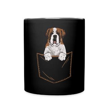 St. Bernard St. Bernard Dog Dog - Full Colour Mug - black - Front