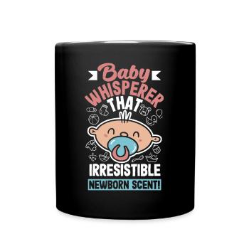 Bébé chuchoteur cette odeur irrésistible de nouveau-né - Mug uni - noir - Devant