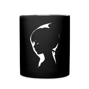 Gothic Girl Dark Fairytale Goth Okkulte Frauen Batc - Tasse einfarbig - Schwarz - Vorne