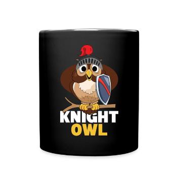 Knight Owl Nocturnal Ornithologist Bird Lover Owle - Tasse einfarbig - Schwarz - Vorne