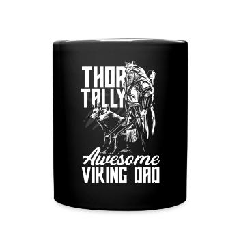 Thor-tally Awesome Viking Dad Fête des pères - Mug uni - noir - Devant