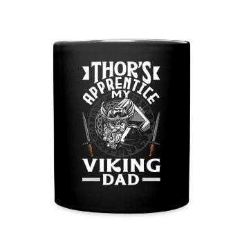 Thor's Apprentice My Viking Dad Father's Day - Tasse einfarbig - Schwarz - Vorne