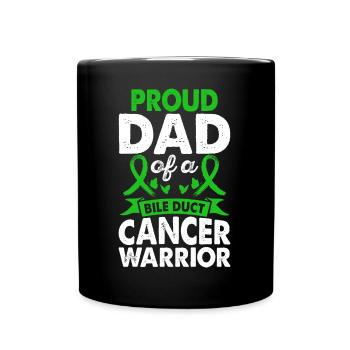 Père de la conscience du guerrier du cancer des voies biliaires - Mug uni - noir - Devant
