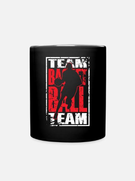 Basketball Basketballer - Tasse einfarbig - Schwarz