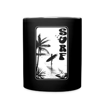 SURFEN - Tasse einfarbig - Schwarz - Vorne