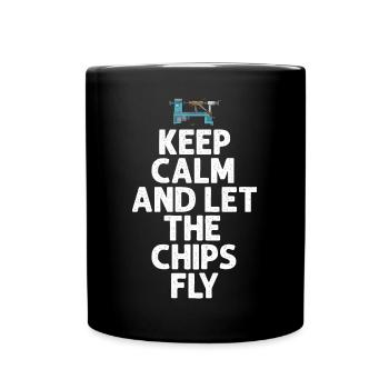 Woodturning Woodturning Wood Lathe Lathe - Full Colour Mug - black - Front