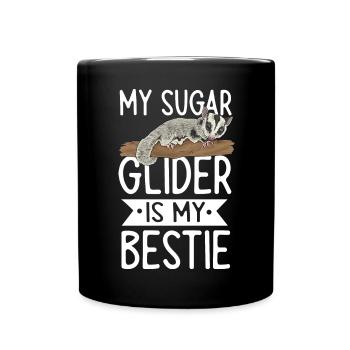 Short-headed glider Sugar Glider - Full Colour Mug - black - Front
