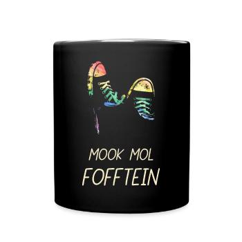 Mook Mol Fofftein Bas allemand drôles dictons - Mug uni - noir - Devant