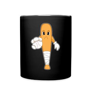 Baseball Baseball bat - Full Colour Mug - black - Front