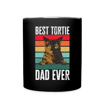 Schildpatt Katze Tortoiseshell Cat Tortie - Tasse einfarbig - Schwarz - Vorne