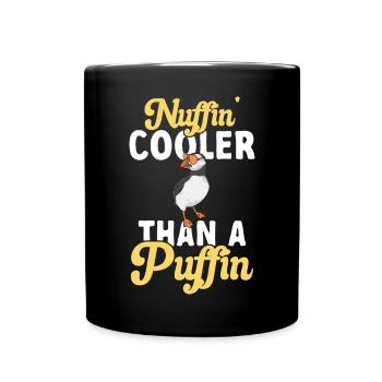 puffin puffin auke birds Lunde - Full Colour Mug - black - Front