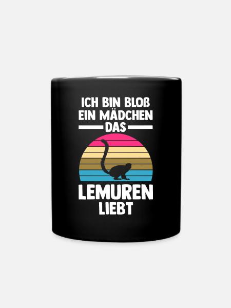 Lemur - Tasse einfarbig - Schwarz