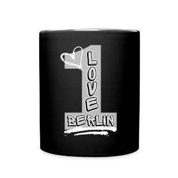 Berlin Liebe! - Tasse einfarbig - Schwarz - Vorne