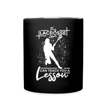 Filles de crosse - Mug uni - noir - Devant