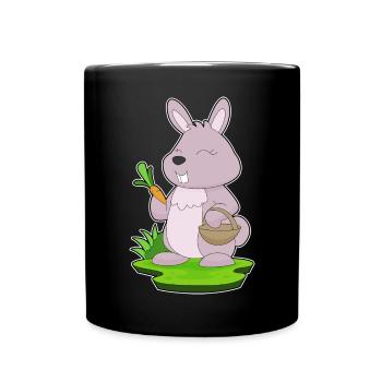 Rabbit Carrot - Full Colour Mug - black - Front
