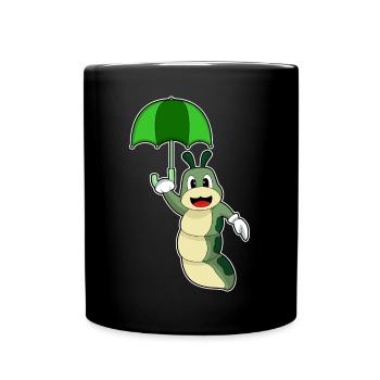 Parapluie chenille - Mug uni - noir - Devant