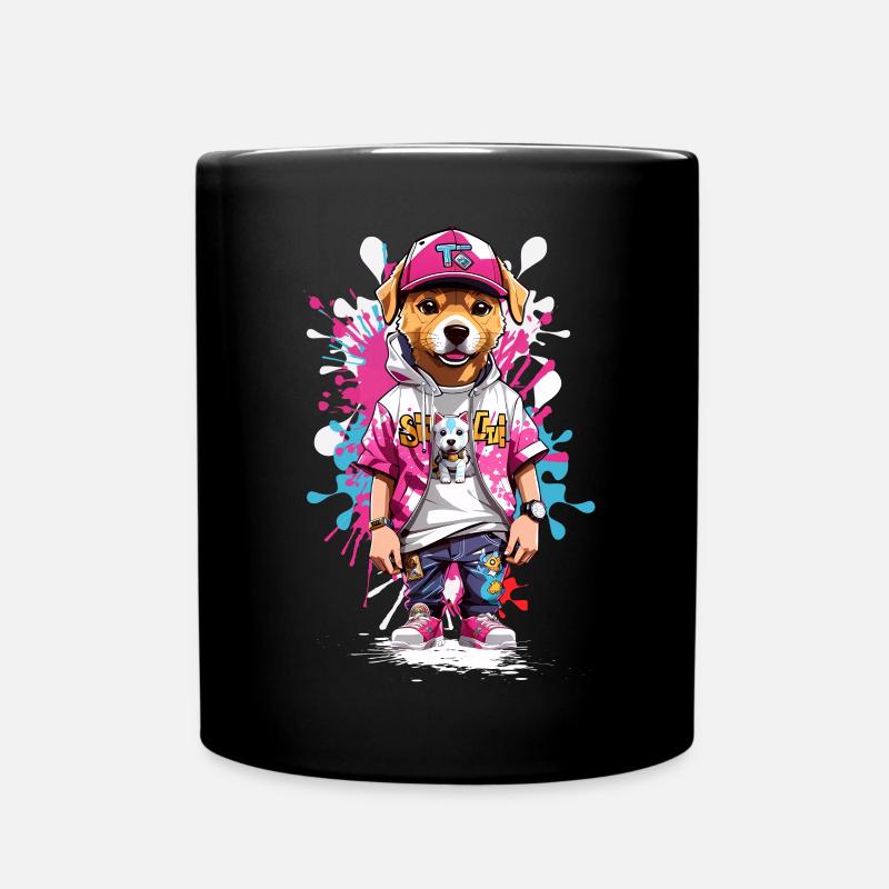 Hund - Tasse einfarbig - Schwarz