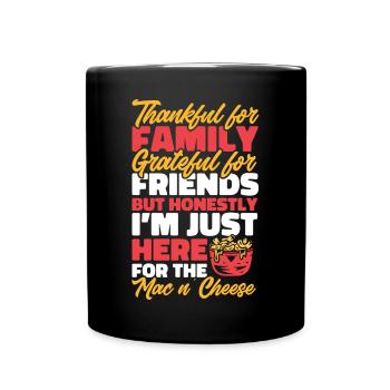 Macaroni Cheese Lover Mac And Cheese - Full Colour Mug - black - Front