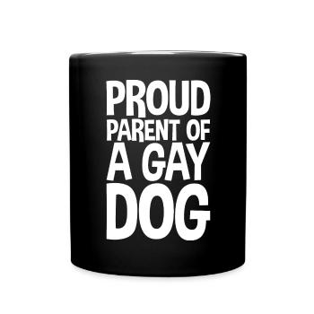 Proud Parent Of A Gay Dog 2 - Tasse einfarbig - Schwarz - Vorne