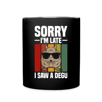 Degu | Nagetiere Chile Niedliches Tier Geschenk - Tasse einfarbig - Schwarz - Vorne