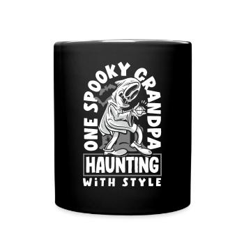 Un grand-père effrayant Père Costume d’Halloween rétro - Mug uni - noir - Devant