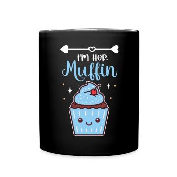 I'm Her Muffin Baking Cute Cupcake Enthusiast Past - Full Colour Mug - black - Front