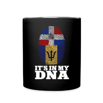 Barbados flag Barbadian bayan - Full Colour Mug - black - Front