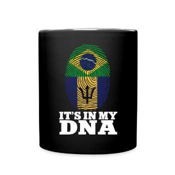 Barbados flag Barbadian bayan - Full Colour Mug - black - Front