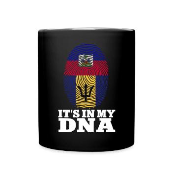 Barbados flag Barbadian bayan - Full Colour Mug - black - Front